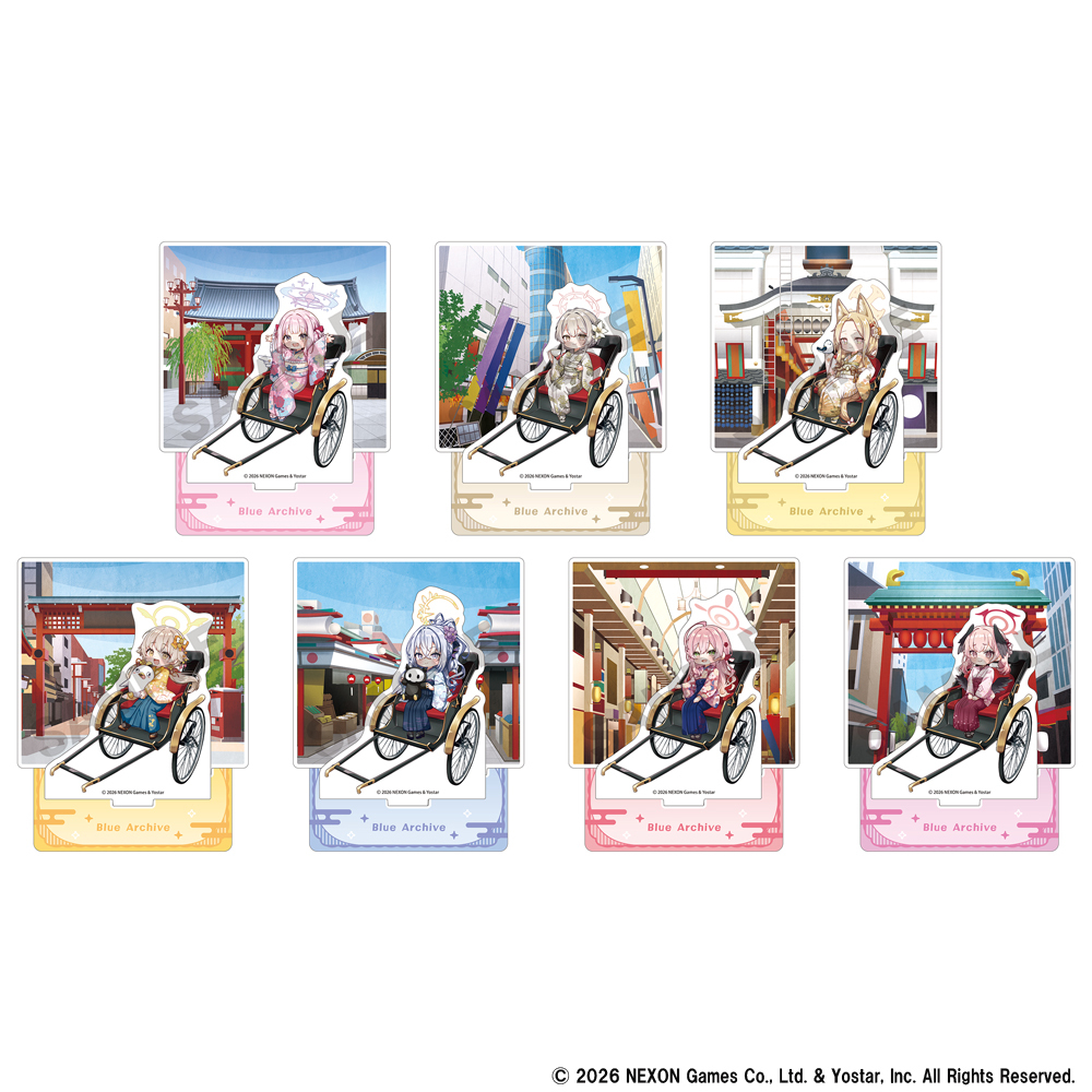 Dạo bước Asakusa♪ - Standee Acrylic Phong Cảnh Đi Xích Lô Mika, Nagisa, Seia, Hifumi, Azusa, Hanako, Koharu - Ảnh 3