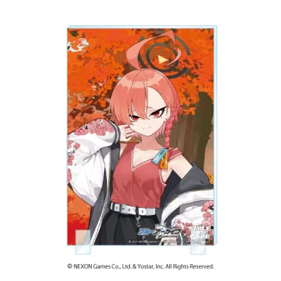 [ Pre-Order ] Bảng trang trí Acrylic Blue Archive x Smile Base Coffee ( Mật mã mùa thu ) - Toki , Neru , Asuna , Karin , Akane