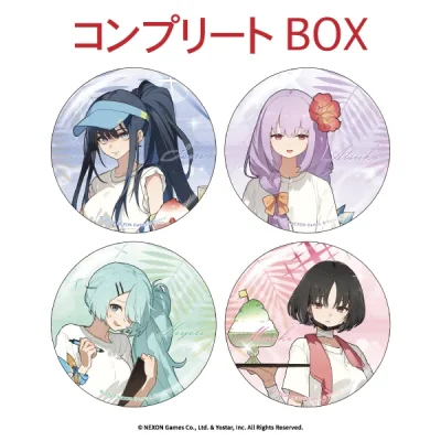 [ Pre-Order ] Huy hiệu cài áo ngẫu nhiên 1 chiếc/Box gồm 4 chiếc Blue Archive x Smile Base Coffee ( Mật mã mùa thu ) - Saori , Misaki , Atsuko , Hiyori