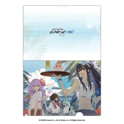 [ Pre-Order ] Clearfile Tệp đựng tài liệu trong suốt Blue Archive x Smile Base Coffee ( Mật mã mùa thu ) - Saori , Misaki , Atsuko , Hiyori
