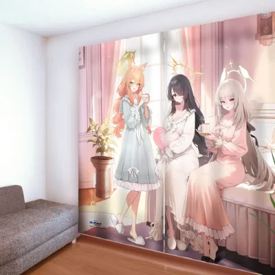 [Pre-Order] Rèm cửa Đêm êm đềm của Hội Tu Nữ - Mari , Sakurako , Hinata (Curtain Soul x Blue Archive)