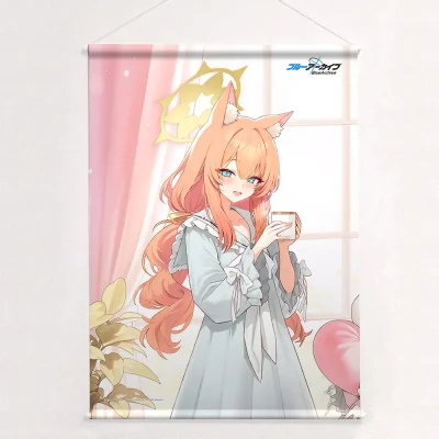 [Pre-Order] Tranh treo tường B2 vải double suede (da lộn kép) Đêm êm đềm của Hội Tu Nữ - Mari , Sakurako , Hinata (Curtain Soul x Blue Archive)