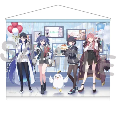 [Pre-Order] Tapestry (Tranh vải treo tường) kỷ niệm đạt 1 triệu người đăng ký kênh YouTube - Rin , Yuuka , Kazusa , Aru