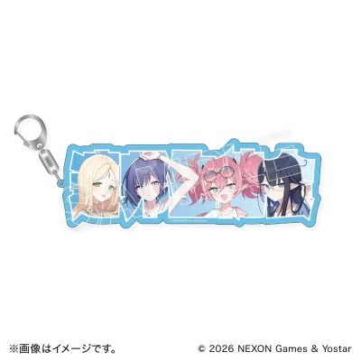 [Pre-Order] Móc khóa bảng tên Blue Archive - Cyber Goods - Aoi , Rin , Momoka , Ayumu
