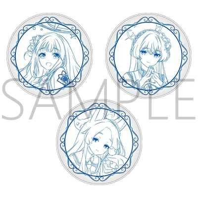 [Pre-Order] Set đĩa lót túi trà Blue Archive - Mika , Nagisa , Seia - Hội chợ mùa thu 2026